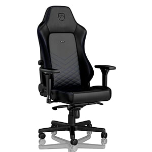 Noblechairs Hero cuero PU negro  azul  Silla