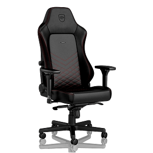 Noblechairs Hero cuero PU negro  rojo  Silla