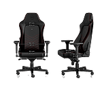 Noblechairs Hero cuero PU negro  rojo  Silla