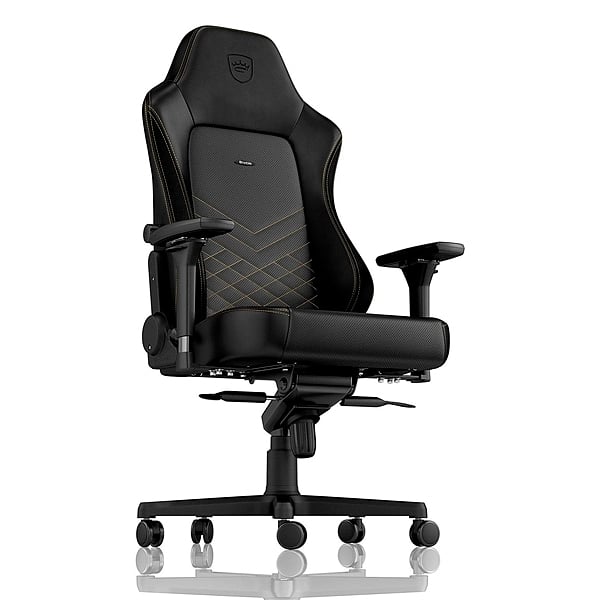 Noblechairs Hero cuero PU negro dorado  Silla