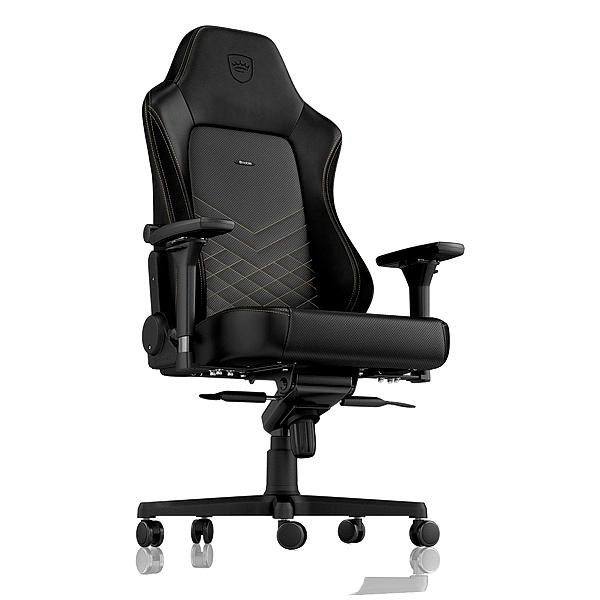 Noblechairs Hero cuero PU negro dorado  Silla