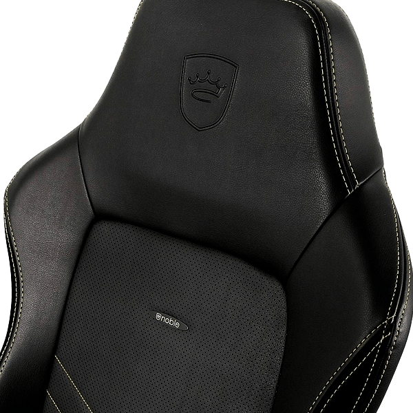 Noblechairs Hero cuero PU negro dorado  Silla