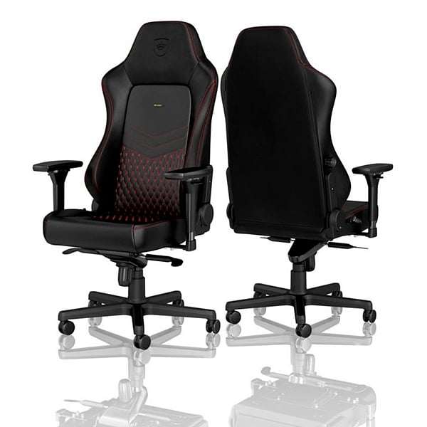 Noblechairs Hero cuero negro  rojo  Silla