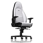 Noblechairs Icon cuero PU blanco  negro  Silla