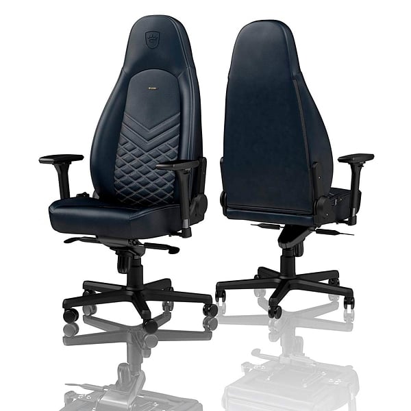 Noblechairs Icon cuero azul midnight  Silla