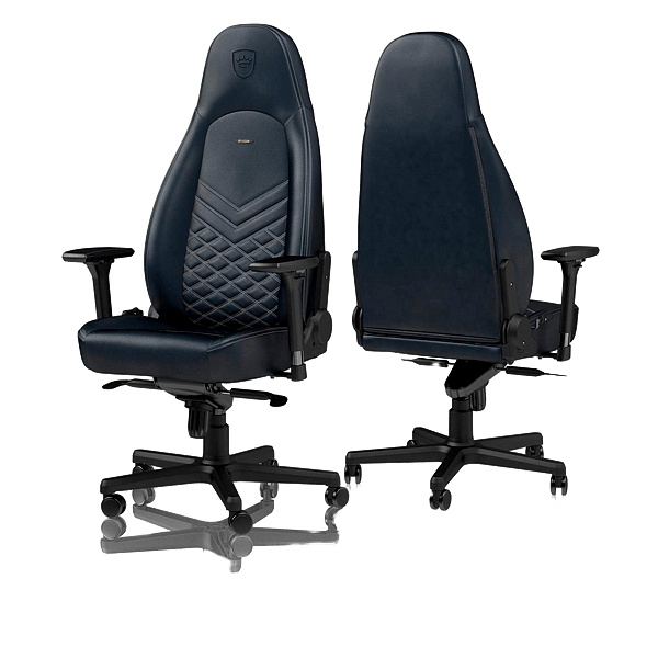 Noblechairs Icon cuero azul midnight  Silla