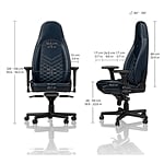 Noblechairs Icon cuero azul midnight  Silla