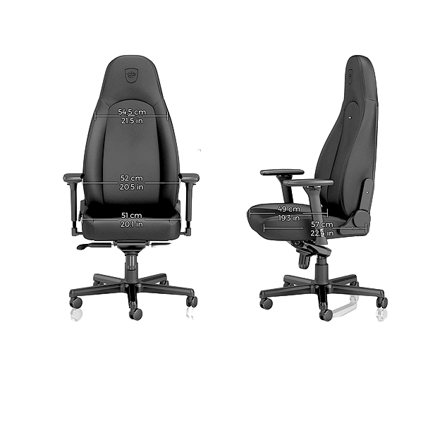 Noblechairs Icon cuero PU Black edition  Silla