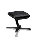 Noblechairs cuero PU negro  azul  Reposapiés Noblechairs cuero PU negro  azul  Reposapiés