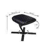 Noblechairs cuero PU negro  azul  Reposapiés Noblechairs cuero PU negro  azul  Reposapiés