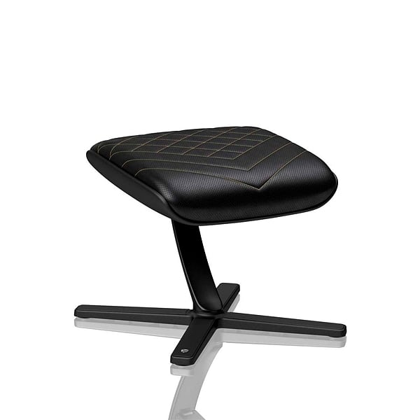Noblechairs cuero PU negro  dorado  Reposapiés