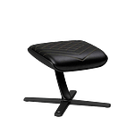 Noblechairs cuero PU negro  dorado  Reposapiés Noblechairs cuero PU negro  dorado  Reposapiés