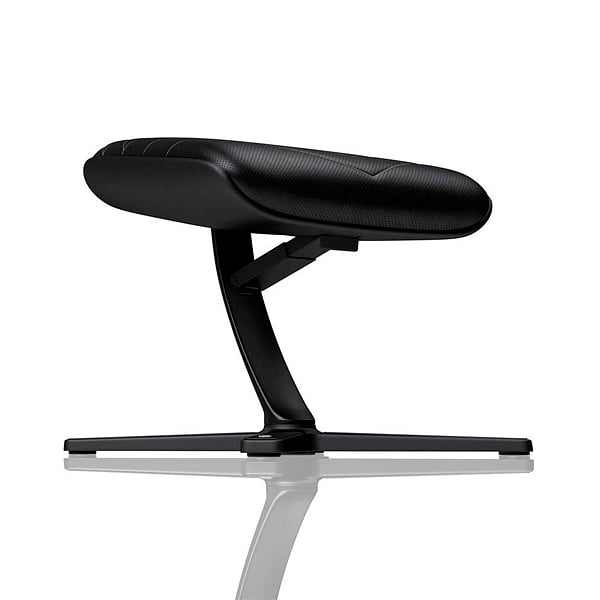 Noblechairs cuero PU negro  dorado  Reposapiés