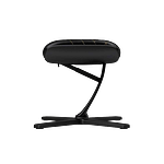 Noblechairs cuero PU negro  dorado  Reposapiés Noblechairs cuero PU negro  dorado  Reposapiés