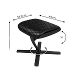 Noblechairs cuero PU negro  Reposapiés