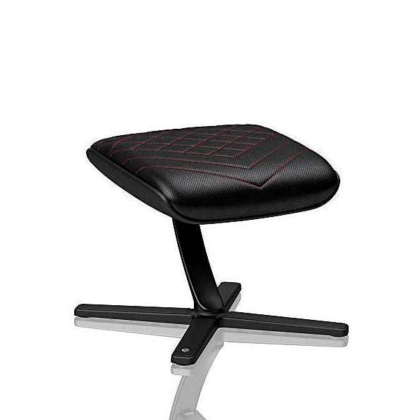 Noblechairs cuero PU negro  rojo Reposapiés