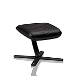 Noblechairs cuero PU negro  rojo Reposapiés