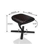 Noblechairs cuero PU negro  rojo Reposapiés