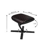 Noblechairs cuero PU negro  rojo Reposapiés