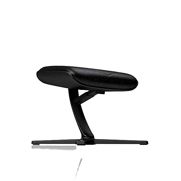 Noblechairs cuero PU negro  rojo Reposapiés