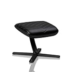 Noblechairs cuero PU negro  blanco  Reposapiés