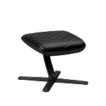 Noblechairs cuero PU negro  blanco  Reposapiés Noblechairs cuero PU negro  blanco  Reposapiés