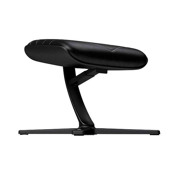 Noblechairs cuero PU negro  blanco  Reposapiés