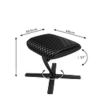 Noblechairs cuero negro  Reposapiés Noblechairs cuero negro  Reposapiés