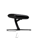 Noblechairs cuero negro  Reposapiés Noblechairs cuero negro  Reposapiés