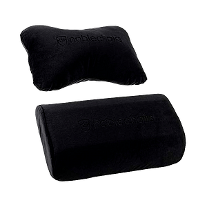 Noblechair set lumbar y cervical negro  Cojin