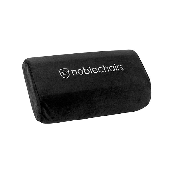 Noblechair set lumbar y cervical negro  blanco  Cojin