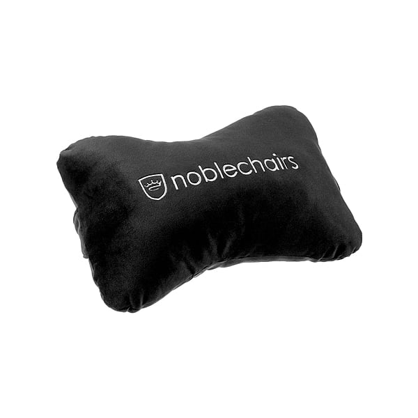Noblechair set lumbar y cervical negro  blanco  Cojin