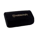 Noblechair set lumbar y cervical negro  dorado  Cojin