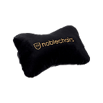Noblechair set lumbar y cervical negro  dorado  Cojin