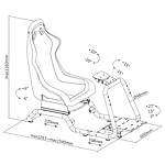 OPLITE GTR Elite Racing Cockpit Red  Silla