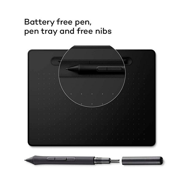 Educación Wacom Intuos M Bt Negra  Tableta Digitalizadora