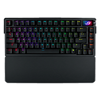 ASUS ROG Azoth Extreme 75% Teclado mecánico Inalámbrico Switches NX Snow RGB Pantalla táctil OLED Gasket Mount PBT Double-Shot