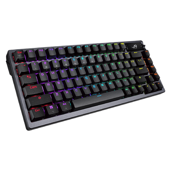 ASUS ROG Azoth 75 Teclado mecánico Inalámbrico Switches ROG NX Red Hotswappable Pantalla OLED Gasket Mount PBT DoubleShot