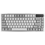 ASUS ROG Azoth Moonlight White 75 Teclado mecánico Inalámbrico Switches ROG NX Snow Hotswappable Pantalla OLED Gasket Mount PBT DoubleShot