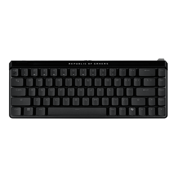 ASUS ROG Falchion Ace HFX Mini 65 Teclado mecánico gaming Switches magnéticos ROG HFX ajustable Rapid Trigger Panel táctil Keycaps PBT DoubleShot