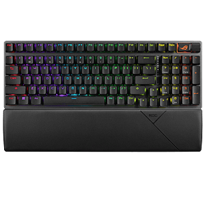 ASUS ROG Strix Scope II 96 Teclado mecánico Inalámbrico gaming Switches ópticos ROG NX Storm RGB Keycaps PBT DoubleShot