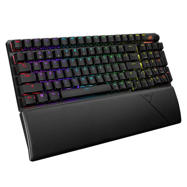 ASUS ROG Strix Scope II 96 Teclado mecánico Inalámbrico gaming Switches ópticos ROG NX Storm RGB Keycaps PBT DoubleShot