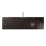 Cherry KC 6000 Slim Ultraplano Negro  Teclado