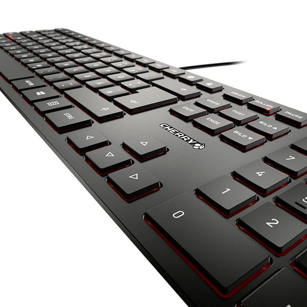 Cherry KC 6000 Slim Ultraplano Negro  Teclado