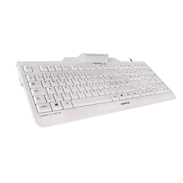 Cherry KC 1000 SC  Lector DNIe Blanco  Teclado