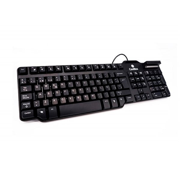 CoolBox TEC02DNI con lector DNIe y SmartCard USB  Teclado