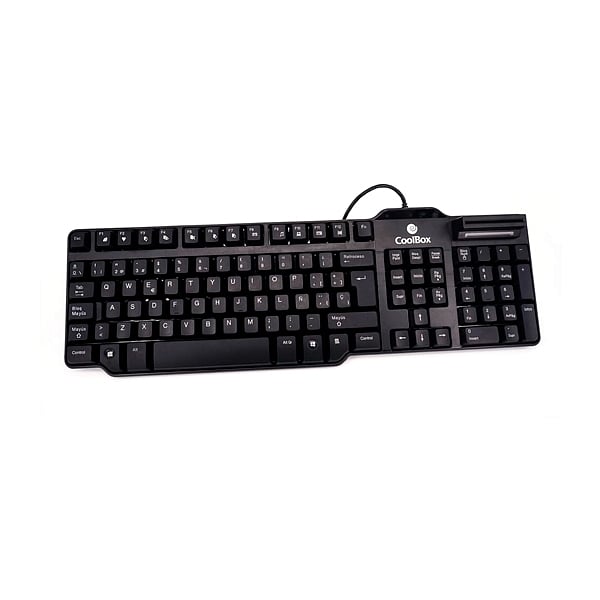 CoolBox TEC02DNI con lector DNIe y SmartCard USB  Teclado
