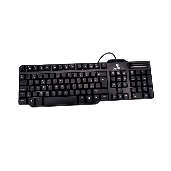 CoolBox TEC02DNI con lector DNIe y SmartCard USB  Teclado