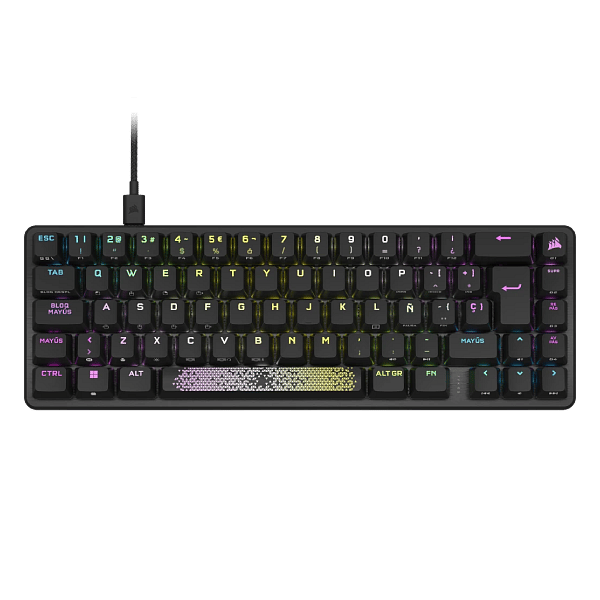 Corsair K65 Pro Mini RGB 65 Negro OPX  Teclado Gaming ÓpticoMecánico