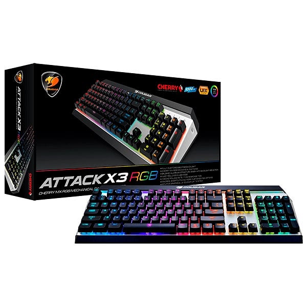 Cougar Attack X3 RGB Gaming Cherry MX Red  Teclado